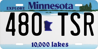 MN license plate 480TSR