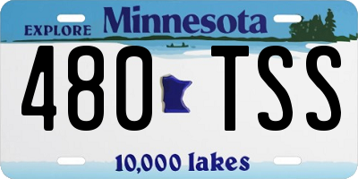 MN license plate 480TSS