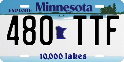 MN license plate 480TTF