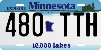 MN license plate 480TTH