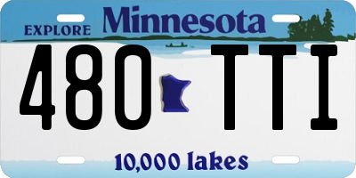 MN license plate 480TTI