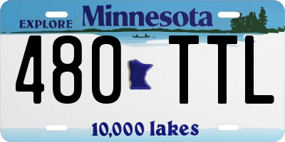 MN license plate 480TTL