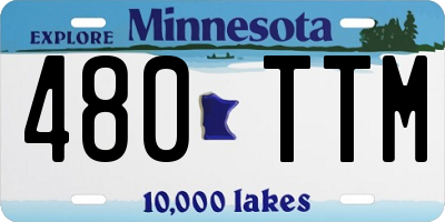 MN license plate 480TTM