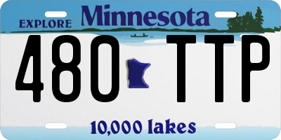 MN license plate 480TTP