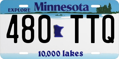 MN license plate 480TTQ