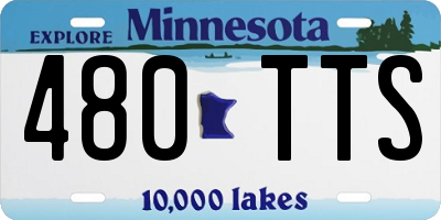 MN license plate 480TTS
