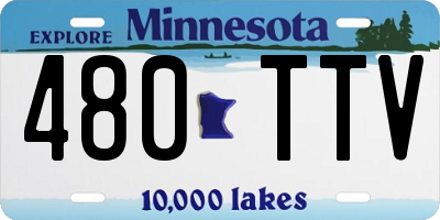 MN license plate 480TTV