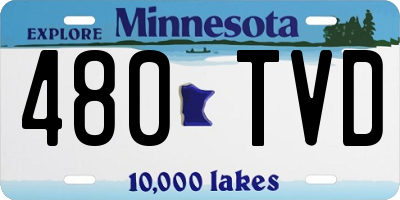 MN license plate 480TVD