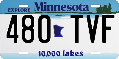 MN license plate 480TVF