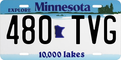 MN license plate 480TVG