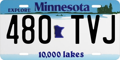 MN license plate 480TVJ