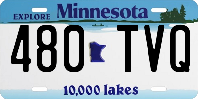 MN license plate 480TVQ