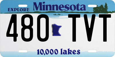 MN license plate 480TVT
