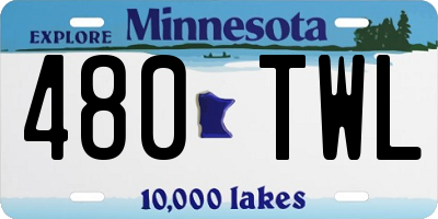 MN license plate 480TWL