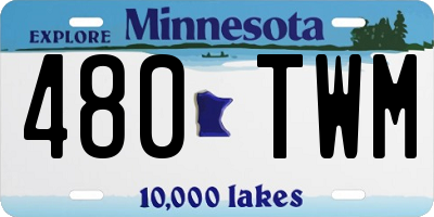 MN license plate 480TWM