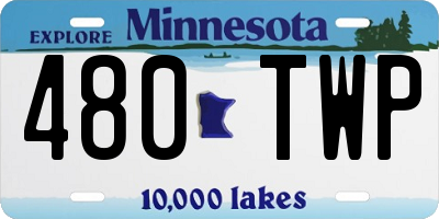 MN license plate 480TWP