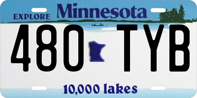 MN license plate 480TYB