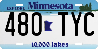 MN license plate 480TYC
