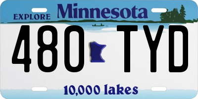 MN license plate 480TYD