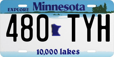 MN license plate 480TYH