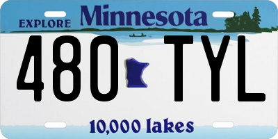 MN license plate 480TYL