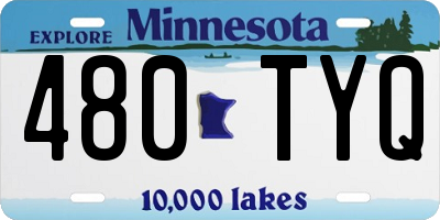 MN license plate 480TYQ