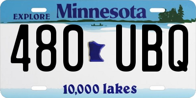 MN license plate 480UBQ