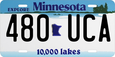 MN license plate 480UCA