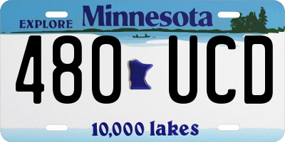 MN license plate 480UCD