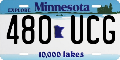 MN license plate 480UCG