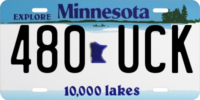 MN license plate 480UCK