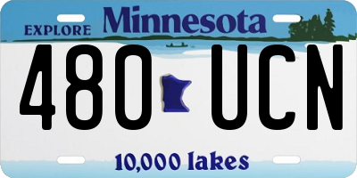 MN license plate 480UCN