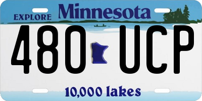 MN license plate 480UCP