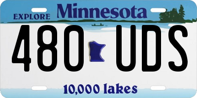 MN license plate 480UDS