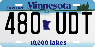 MN license plate 480UDT