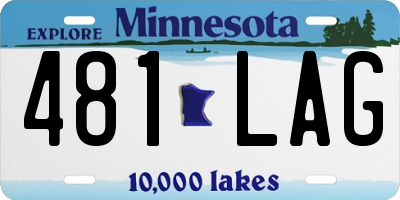 MN license plate 481LAG