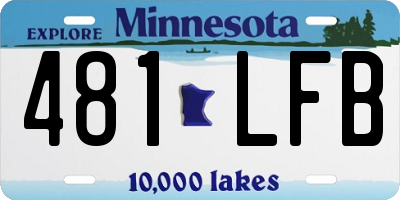 MN license plate 481LFB