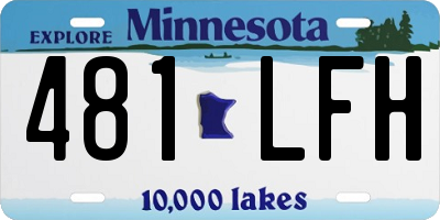 MN license plate 481LFH