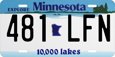 MN license plate 481LFN