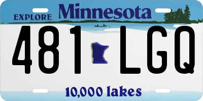 MN license plate 481LGQ