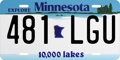 MN license plate 481LGU