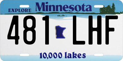 MN license plate 481LHF