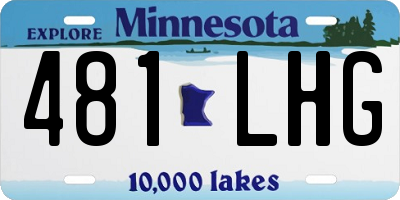 MN license plate 481LHG