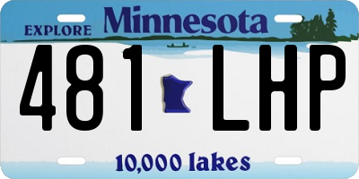 MN license plate 481LHP