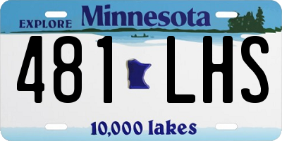 MN license plate 481LHS