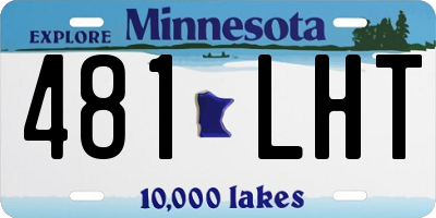 MN license plate 481LHT