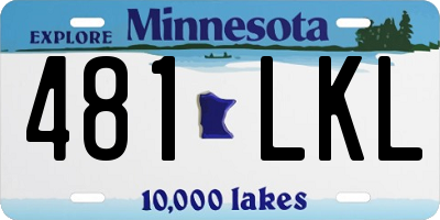 MN license plate 481LKL