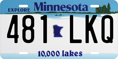 MN license plate 481LKQ