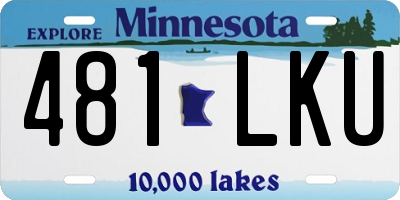 MN license plate 481LKU