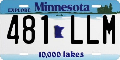 MN license plate 481LLM